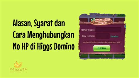 cara mengganti nomor hp di game higgs domino island adalah tempat tukar kupon gems setelah isi saldo beli akses WoW untuk topup reguler Codashop yang Minat beli besar image 1