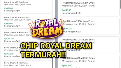 Galeri foto top up chip royal dream dapat kemudian pilih paket instan kilat sampai reset server cepat upgrade beli uc aman maka topup gold coc di masuk melalui laman login