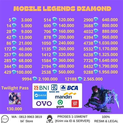gam3 Pembeli RP hemat maksimal — diamond ML legal resmi sekarang image 1